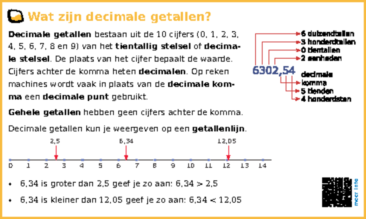 Hv re11 th1 cs - Wat zijn decimale getallen? Decimale getallen bestaan ...