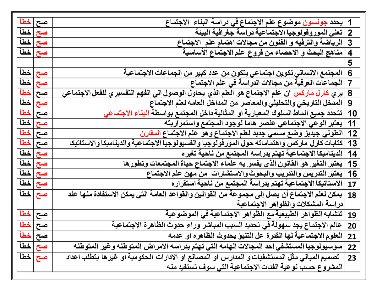 ( البيانات عبارة عن مجموعة من الحقائق صح أم خطأ )