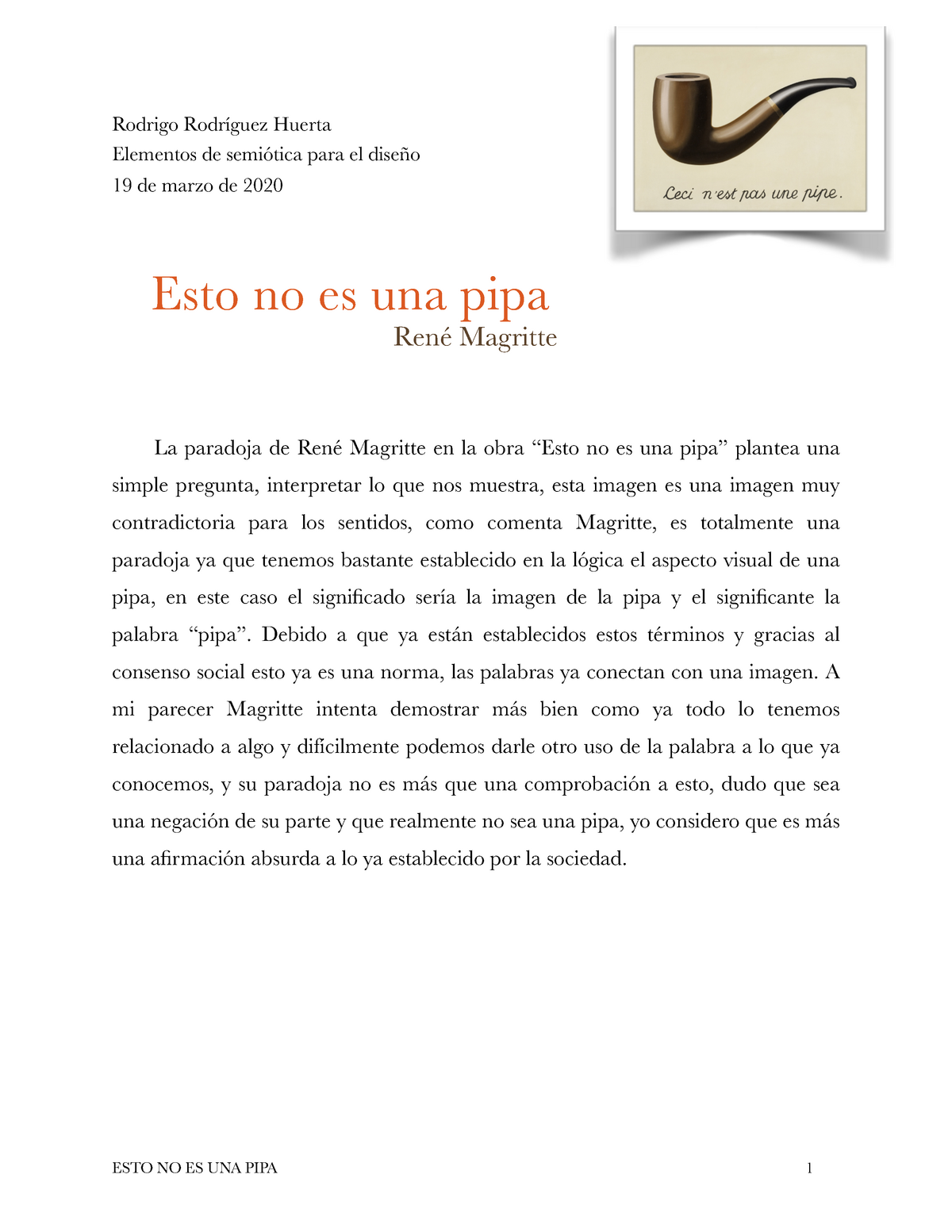 Esto No Es Una Pipa Rodrigo Rodrigo Rodríguez Huerta Elementos De Semiótica Para El Diseño 19 6449