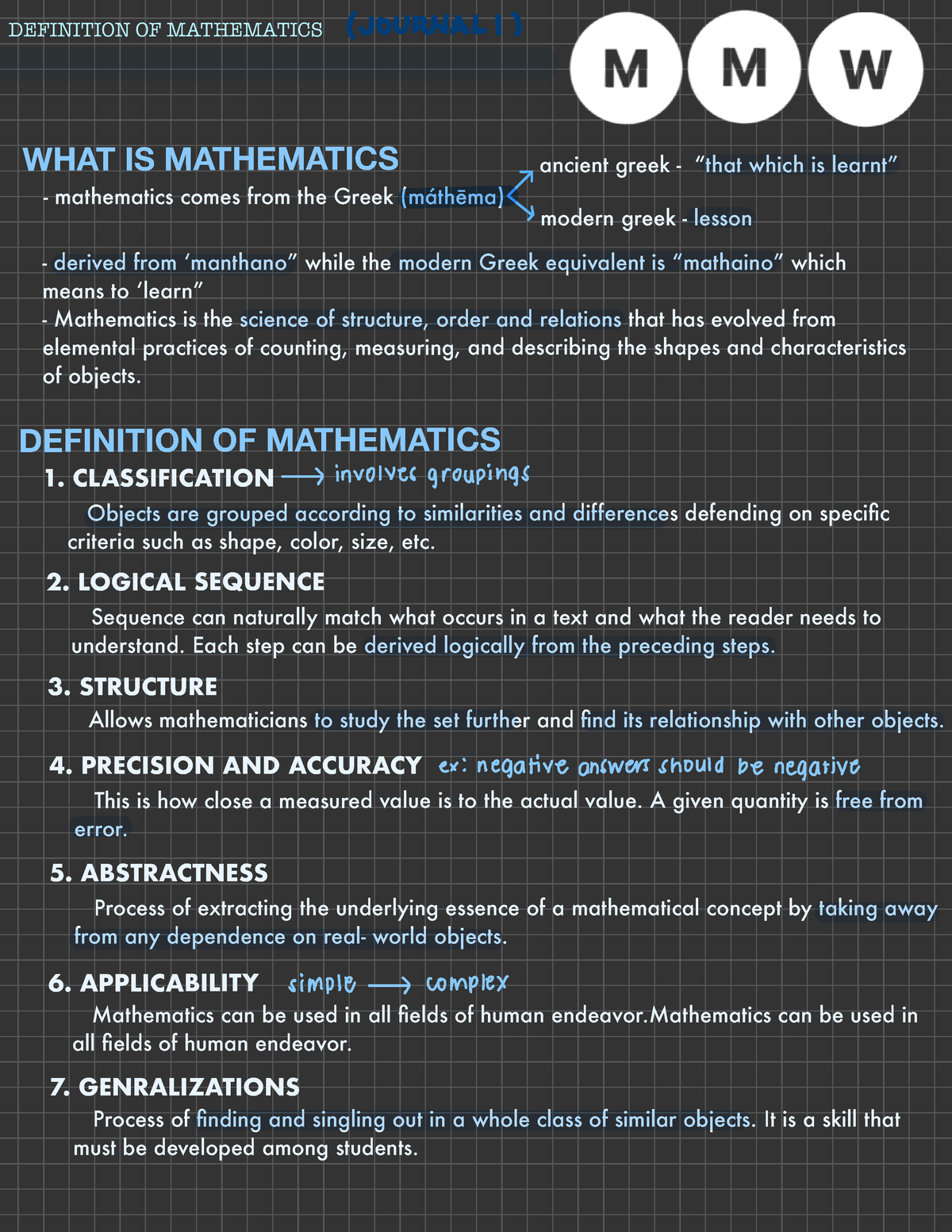 Nature Of Mathematics Definition Of Mathematics Mathematics Comes