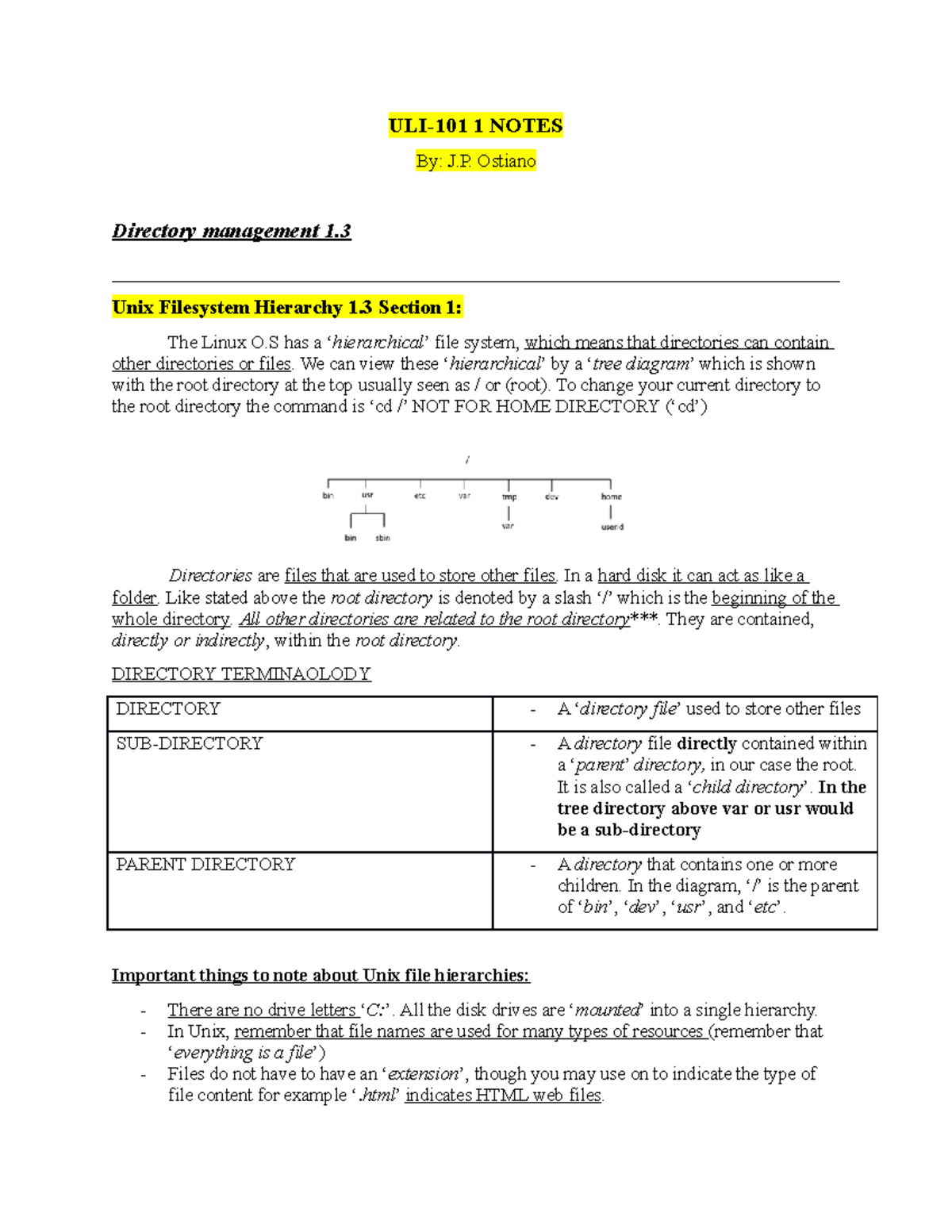 ULI-101 Week 3 Notes - ULI 101 - Seneca College - Studocu