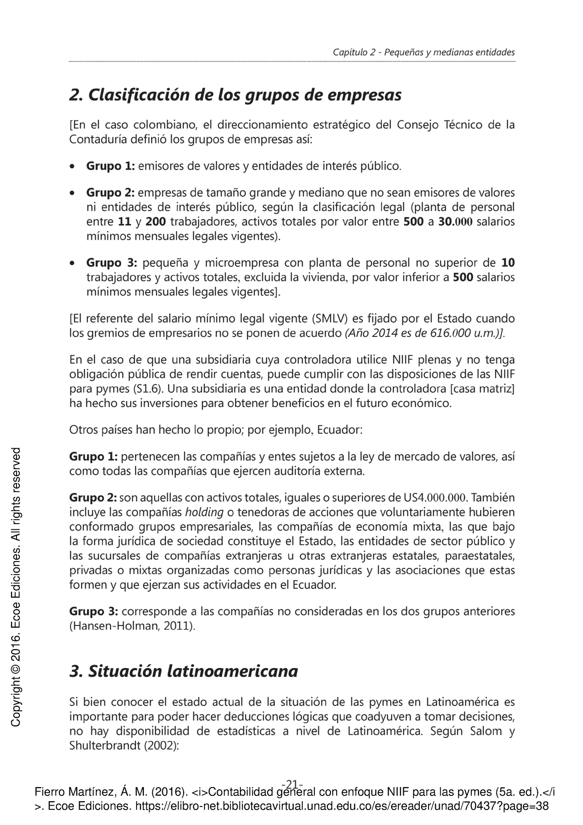 Contabilidad General Con Enfoque NIIF Para Las PYME Unidad 2 - Fierro ...