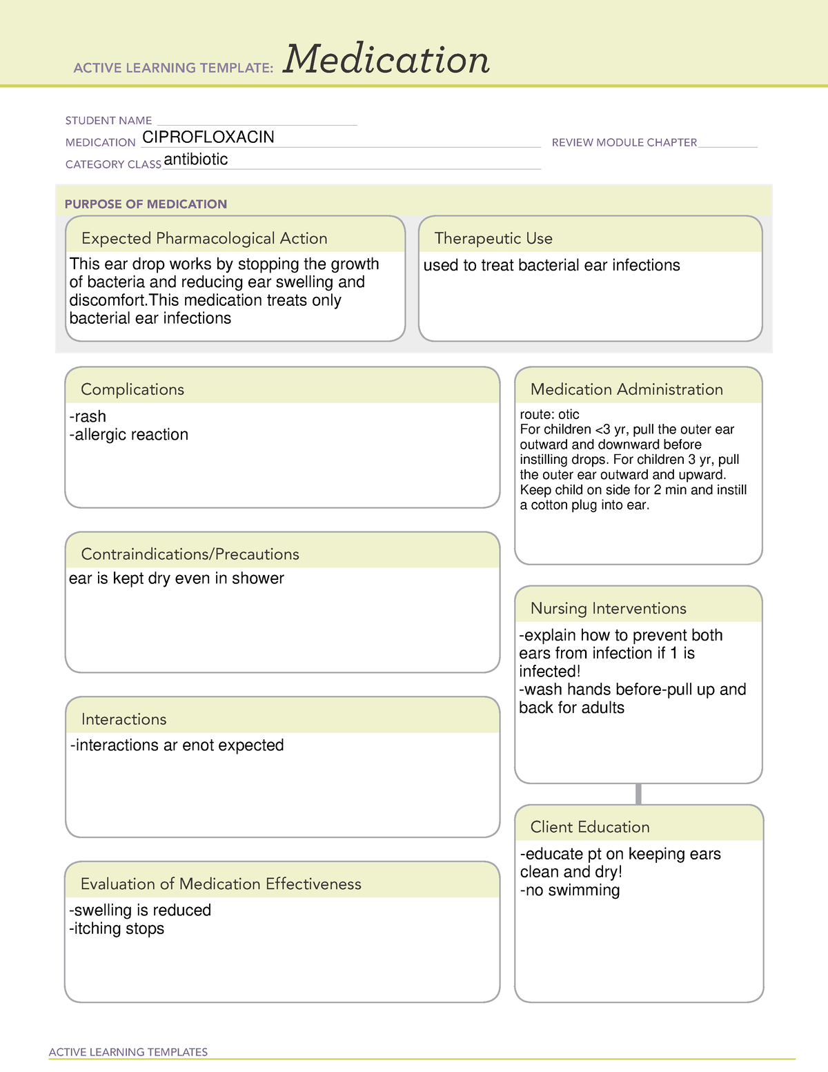 Ear drop med - Med example with details - ACTIVE LEARNING TEMPLATES ...