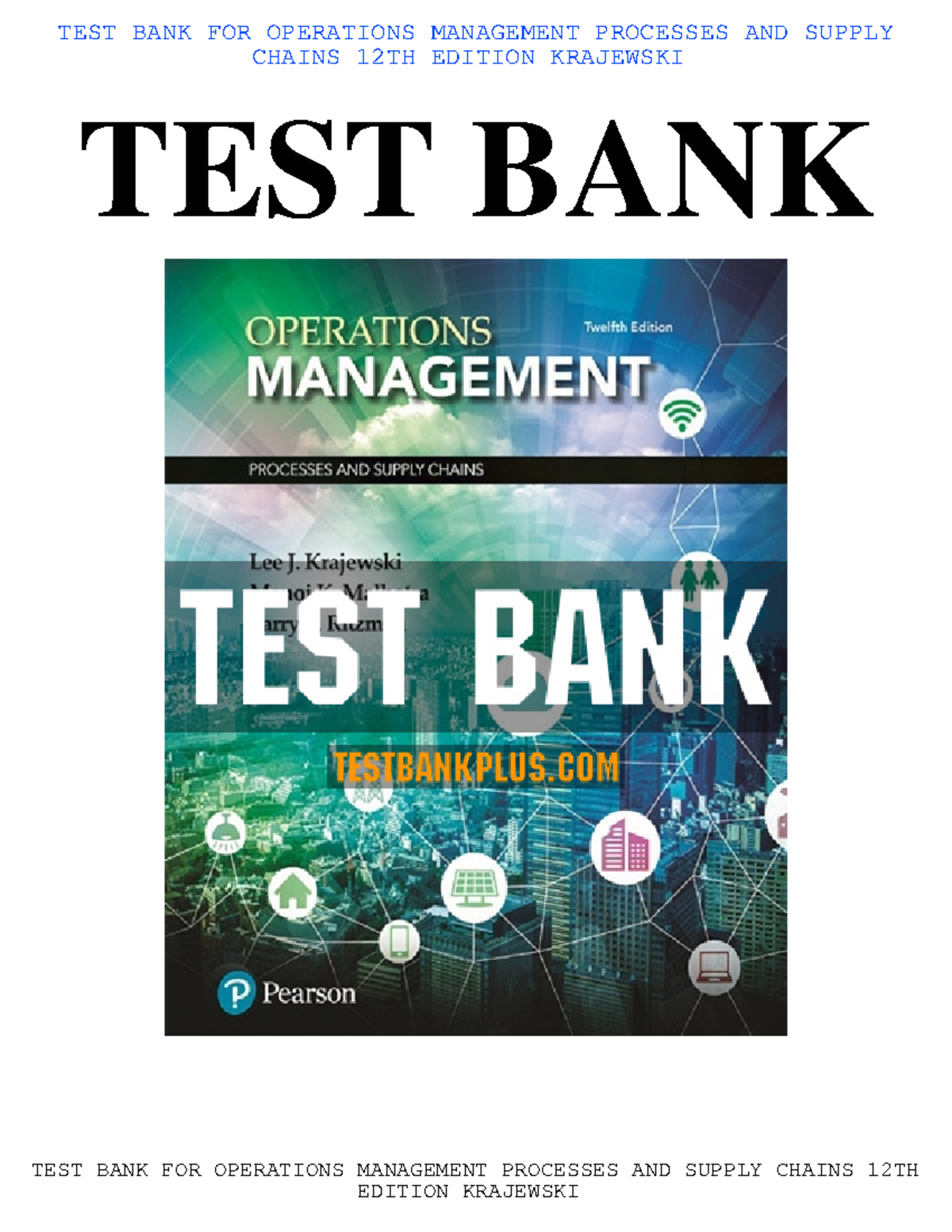 TEST 17 October, Questions And Answers - TEST BANK FOR OPERATIONS ...