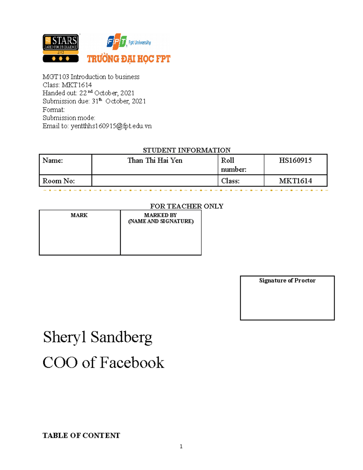 MGT103 Individual Assignment Cover Page - MGT103 Introduction To ...