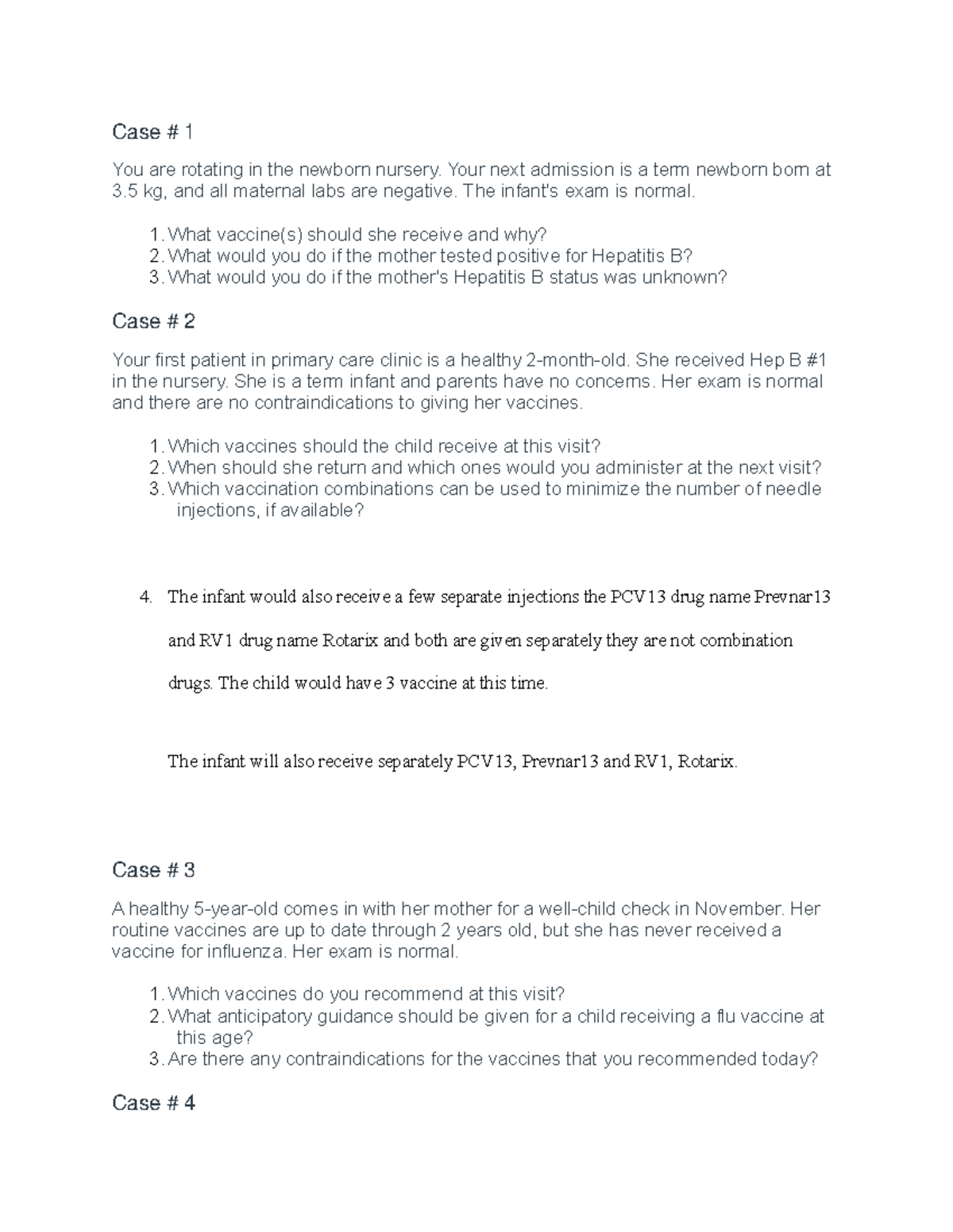 week 3 immunization case study assignment