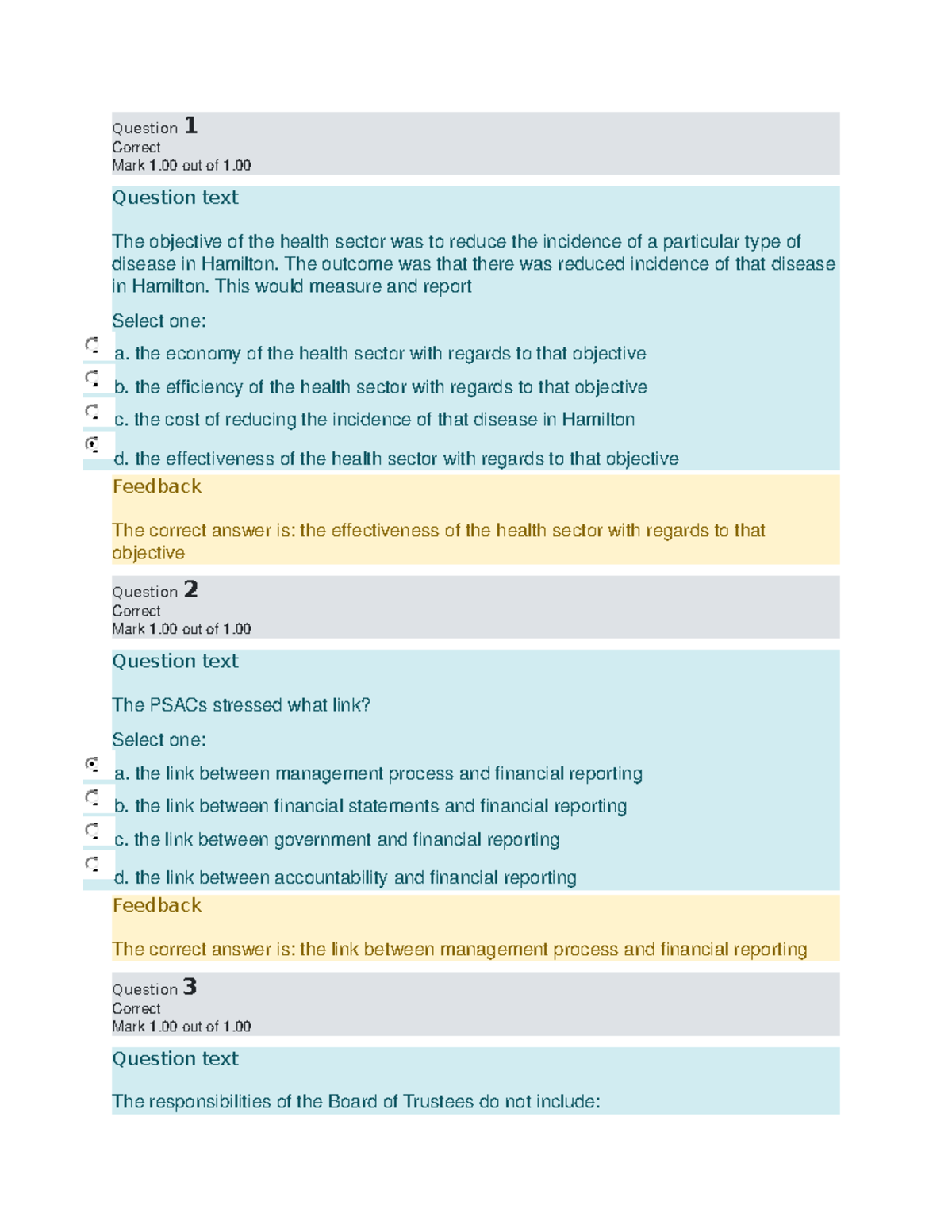 Quiz 13 - Government and the New Concepts of Accountability - Question ...