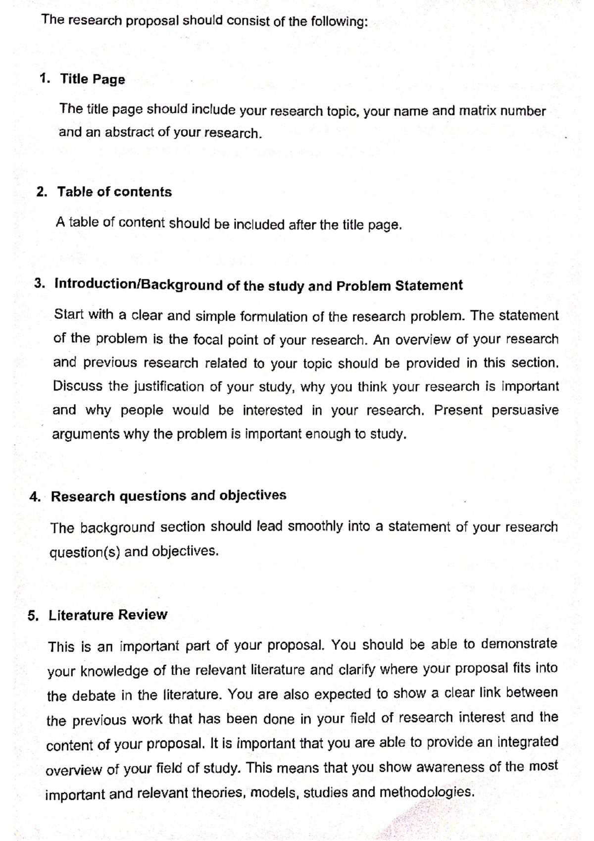 example of context in research proposal