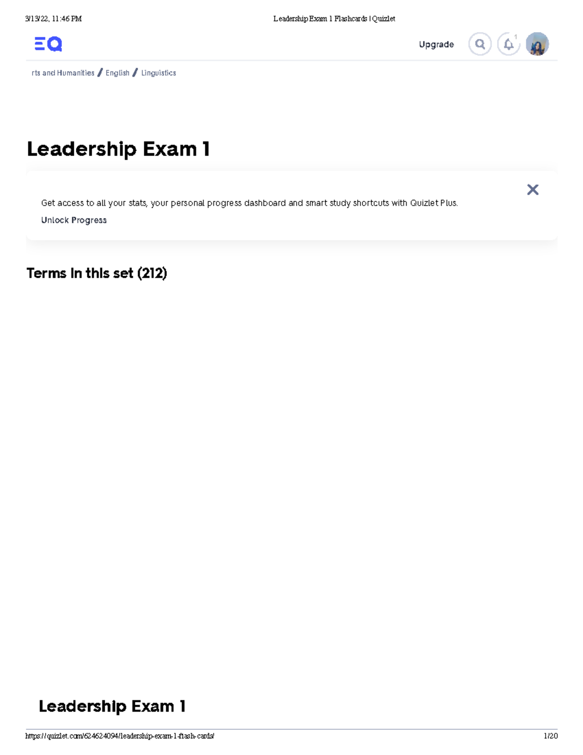 Leadership Exam 1 Flashcards Quizlet - Upgrade 1 Leadership Exam 1 Arts ...