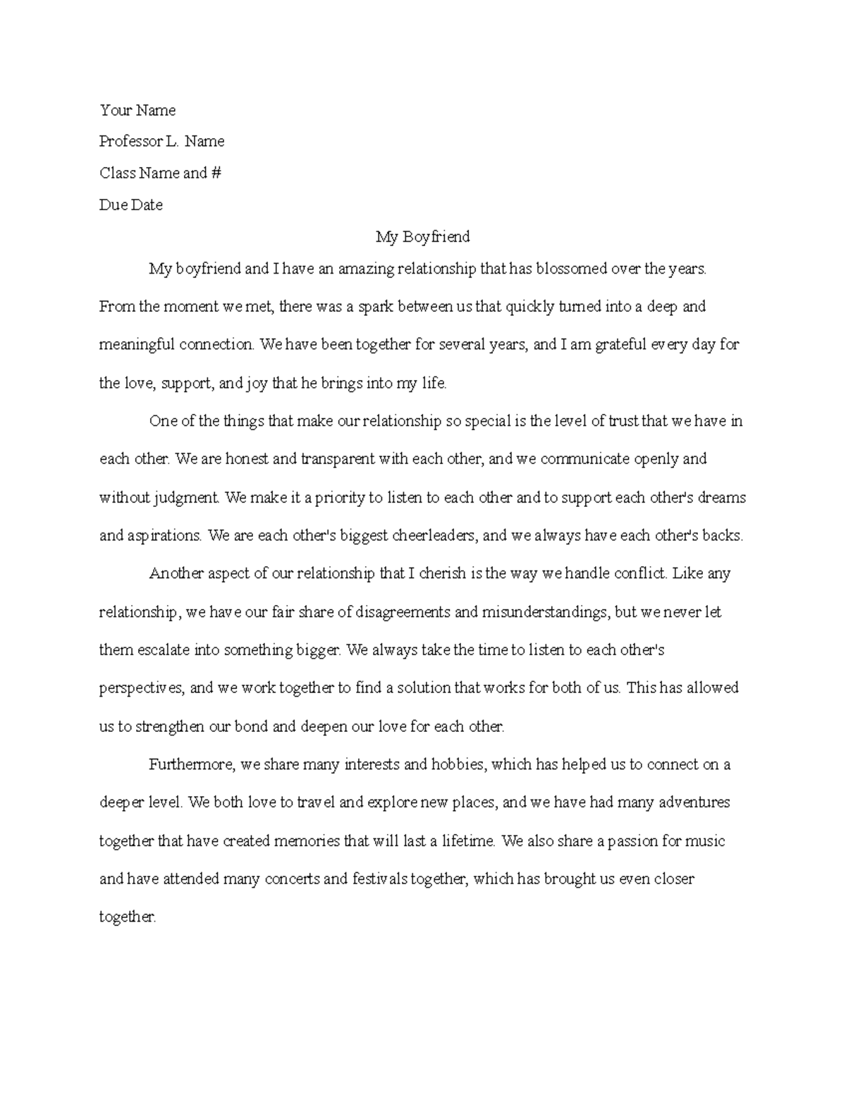 5000 words essay for boyfriend