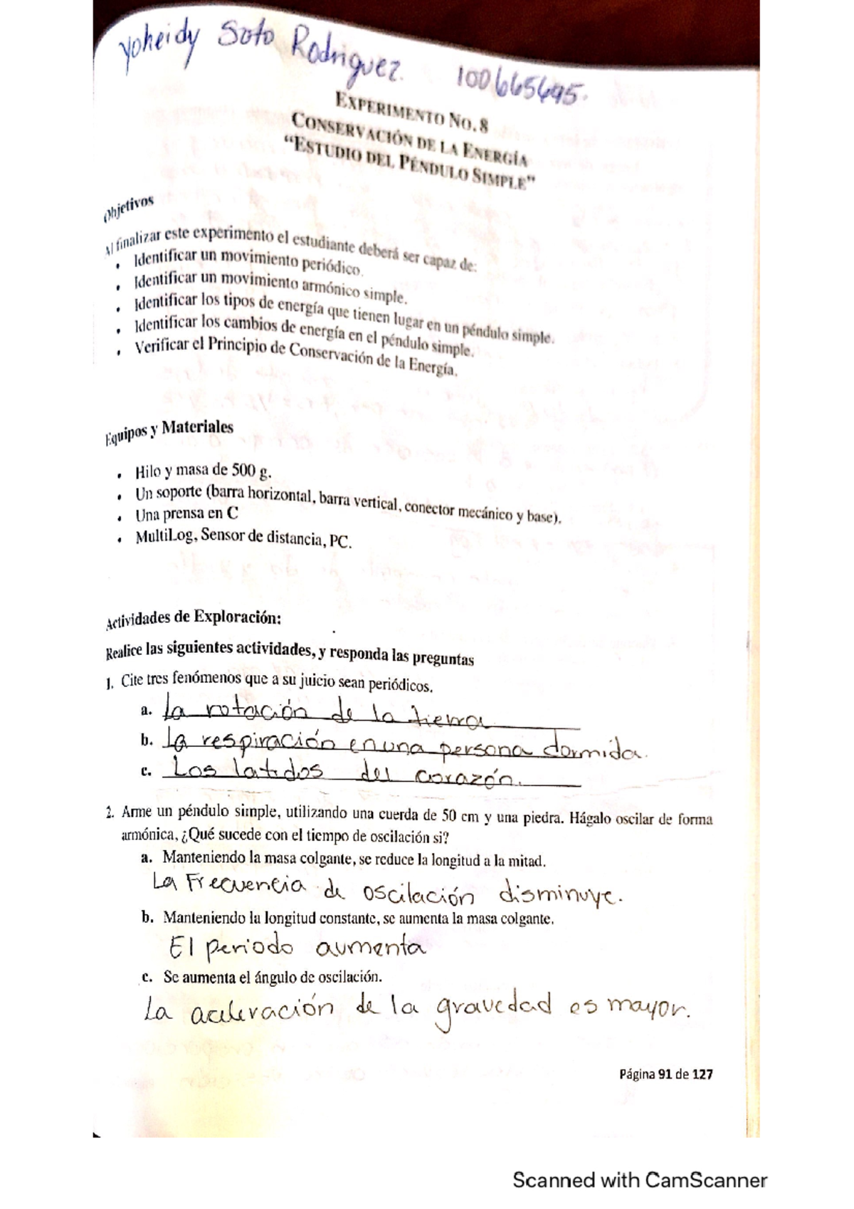 Practica 8 Lab De Fisica Basica - Laboratorio De Física Básica - Studocu