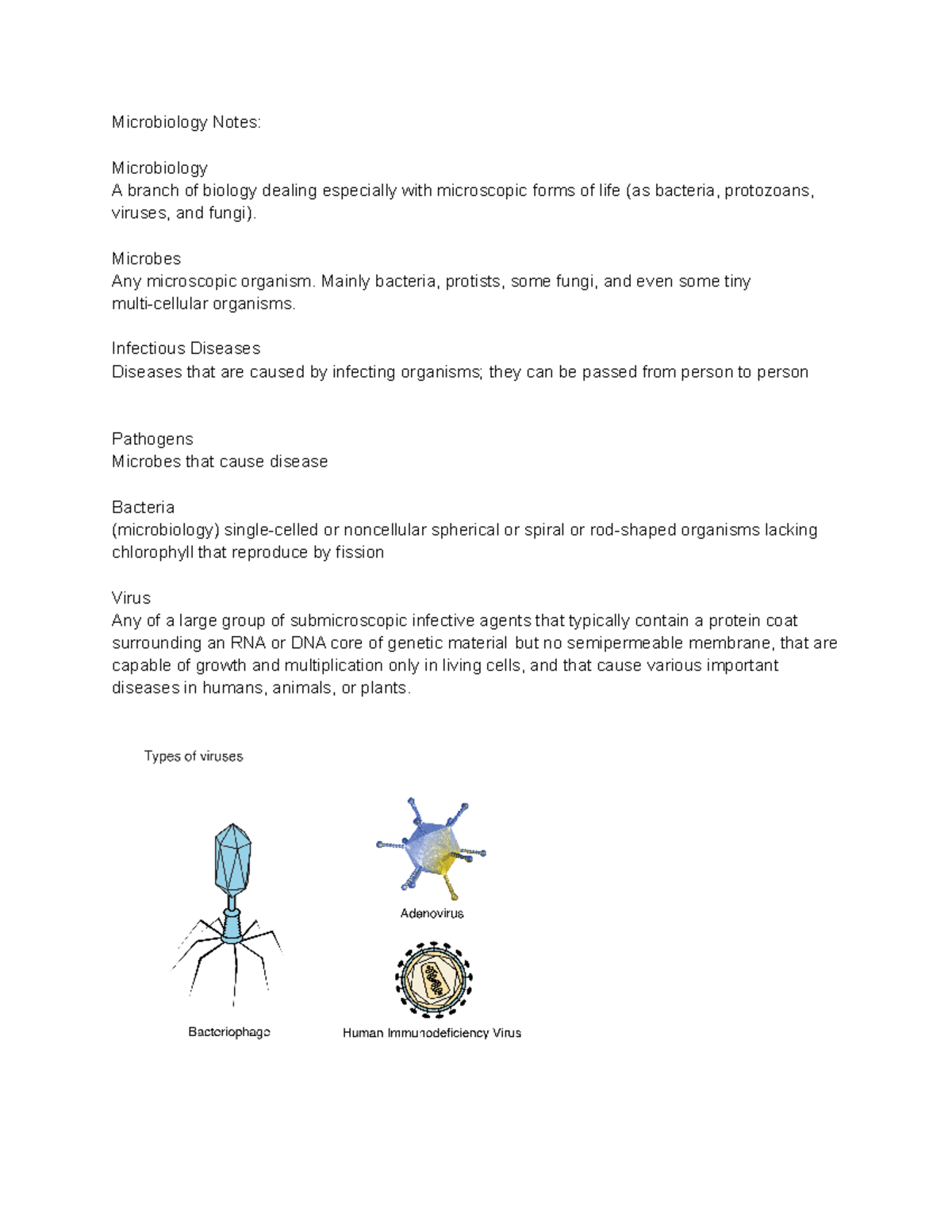 Microbiology Notes - Microbiology Notes: Microbiology A Branch Of ...