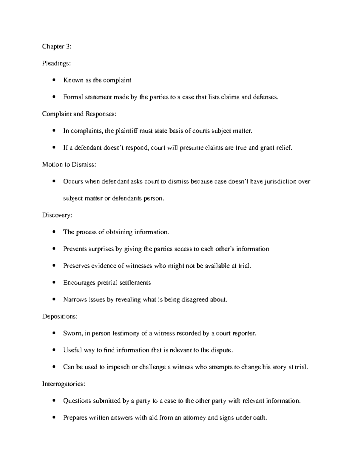 Chapter 3 - Lecture notes 3 - MGMT 3310 - ETSU - Studocu