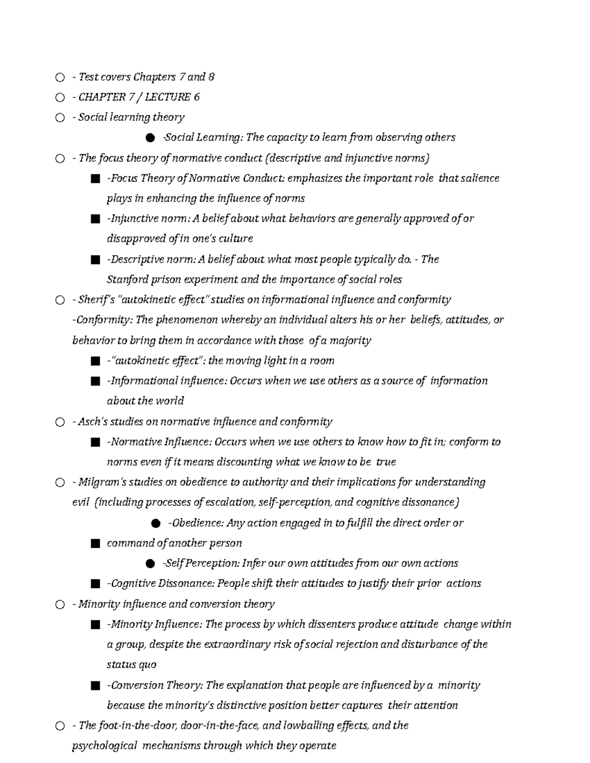 Exam 2 study guide Test covers Chapters 7 and 8 CHAPTER 7