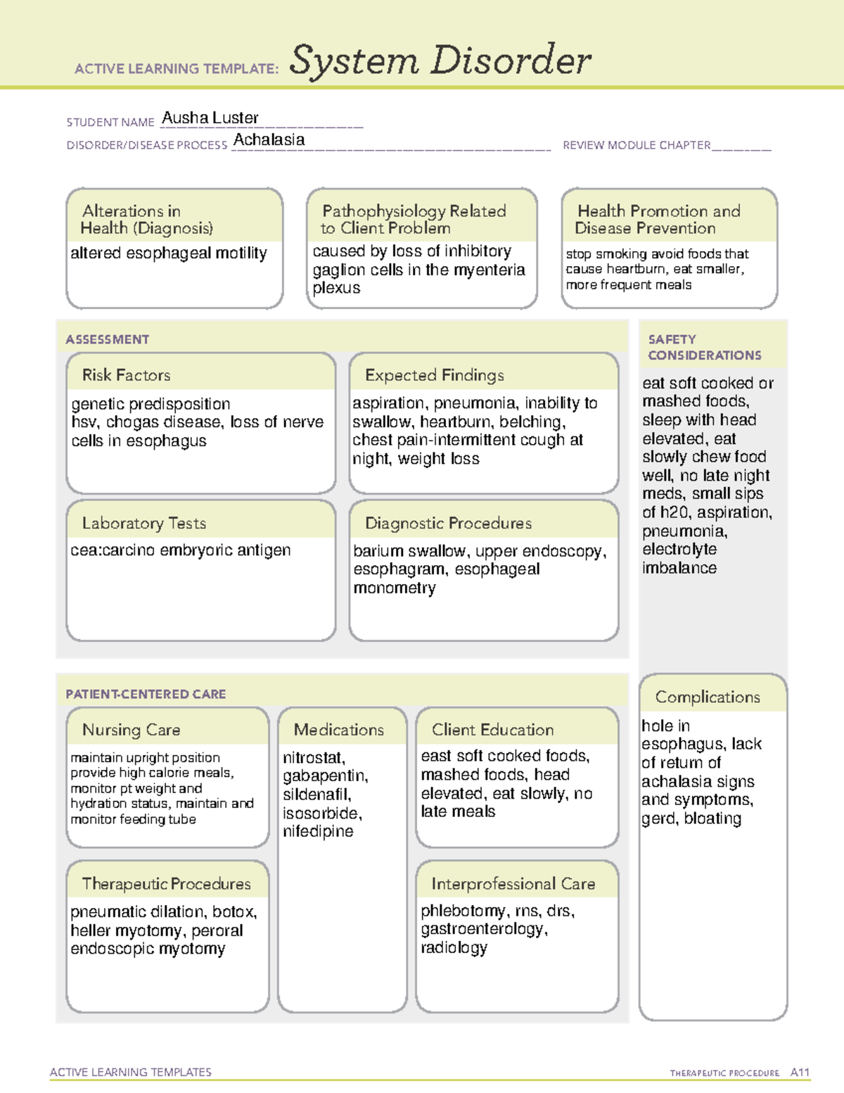 Active Learning Template sys Dis - ACTIVE LEARNING TEMPLATES ...