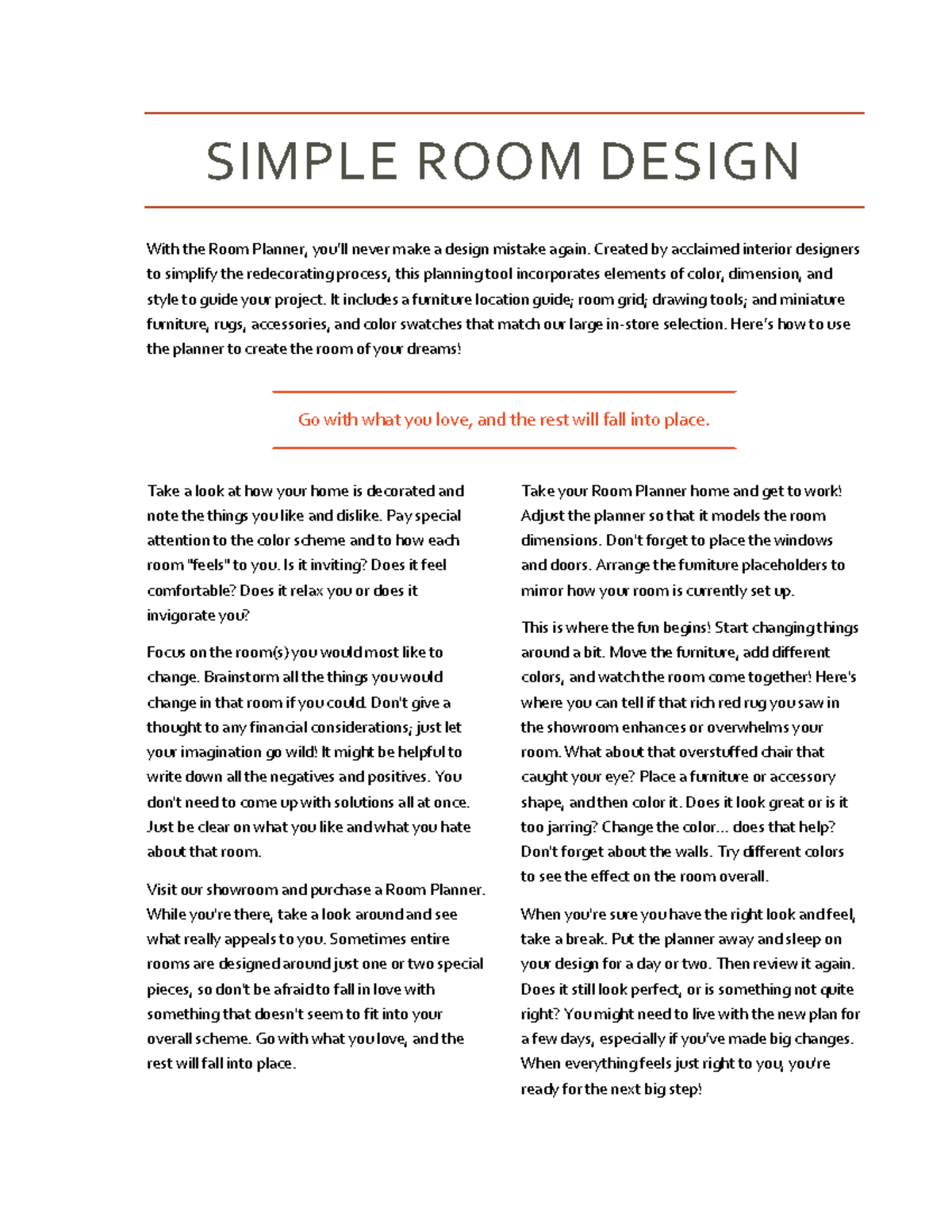 My Compatible - mos 2019 - SIMPLE ROOM DESIGN With the Room Planner ...