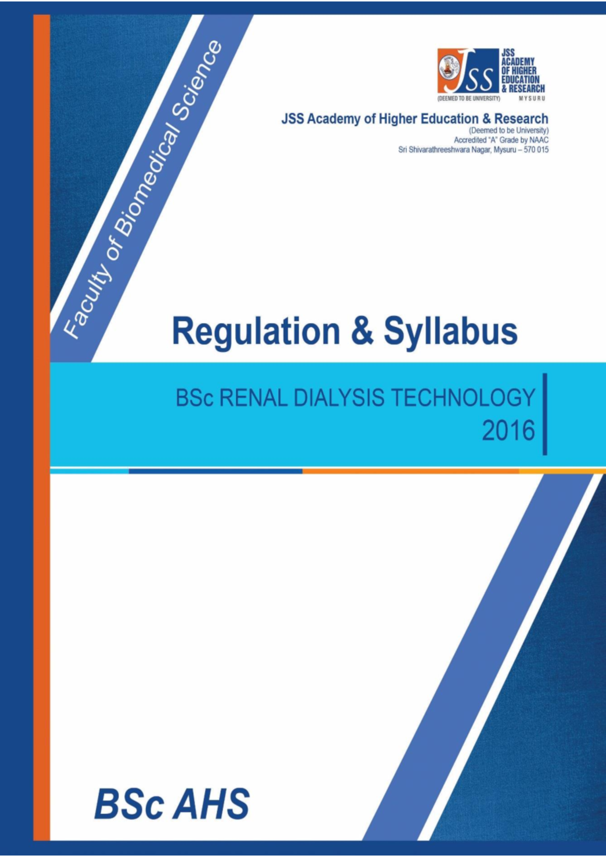 Renal Dialysis 2016 Lecture note REGULATIONS B. Renal Dialysis