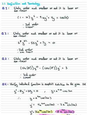 Homework 3 Sections 2.3 and 2 - 2 3 Linear Equations 1 G S of DE dig by ...