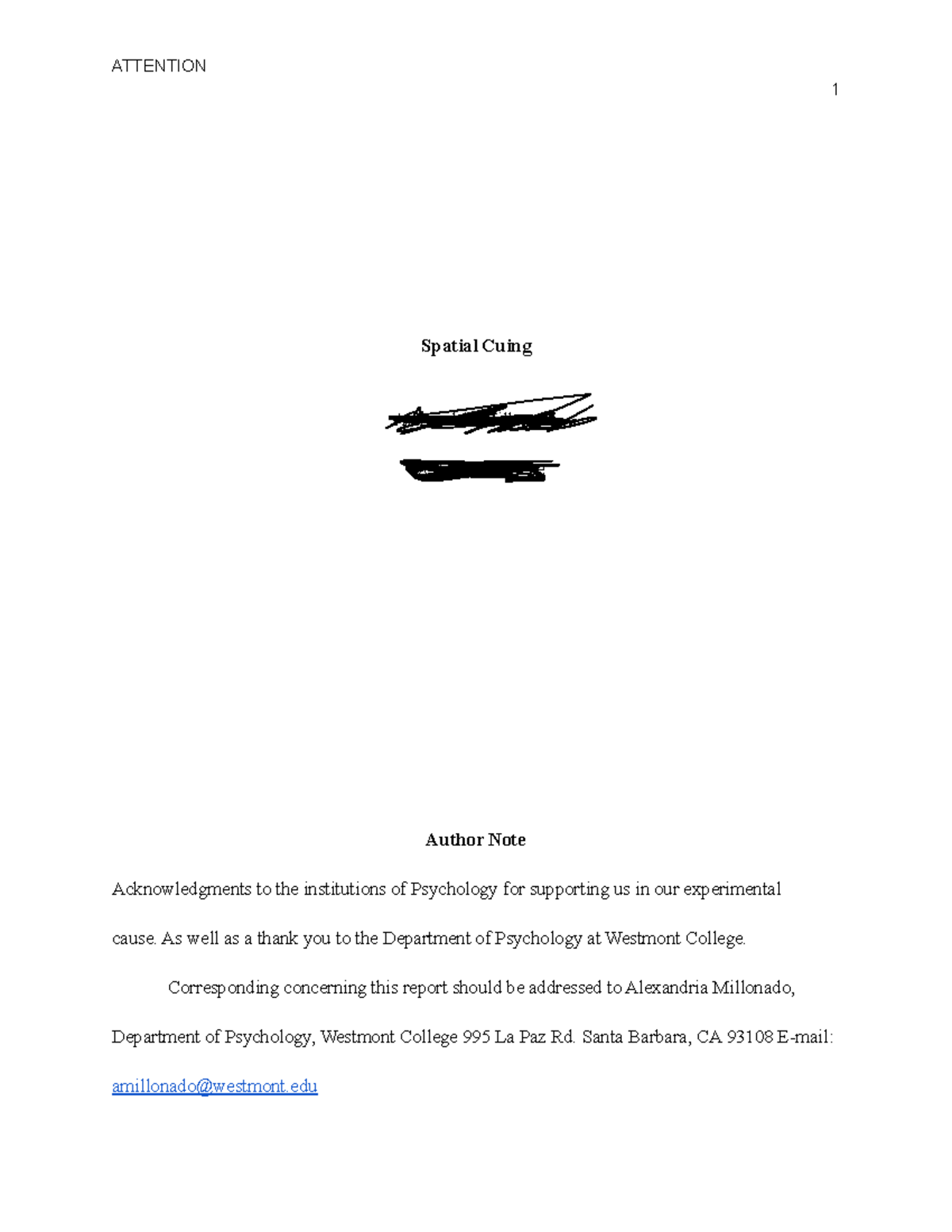 Lab Methods example Spatial Cuing Alexandria Millonado Westmont