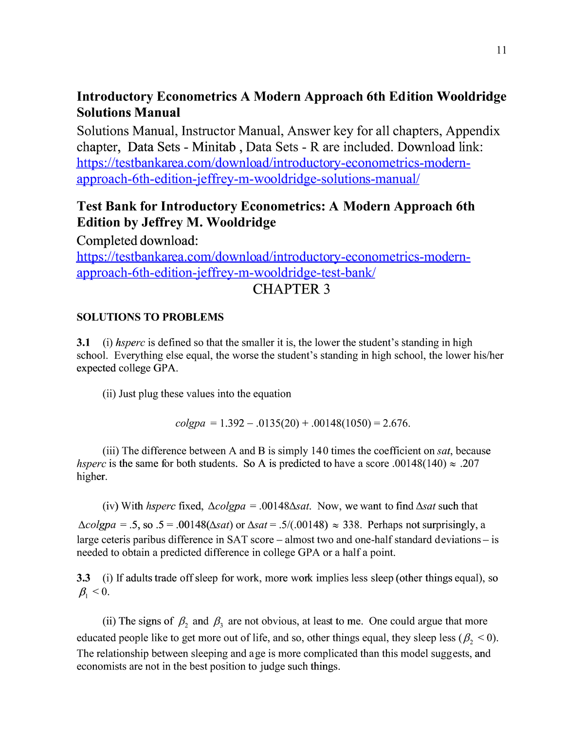 Introductory Econometrics by Baby Woodbridge how - s310 - Studocu