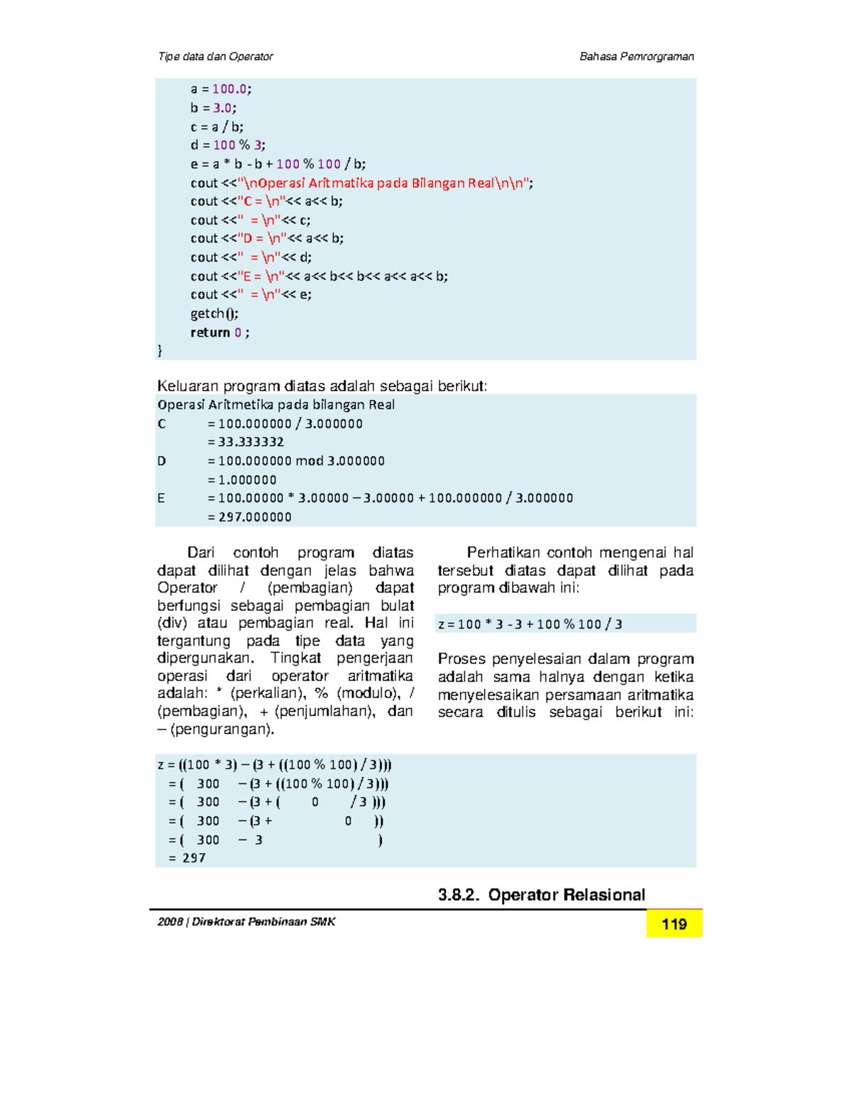 Buku Bahasa Pemrograman Lengkap-43 - Tipe data dan Operator Bahasa ...