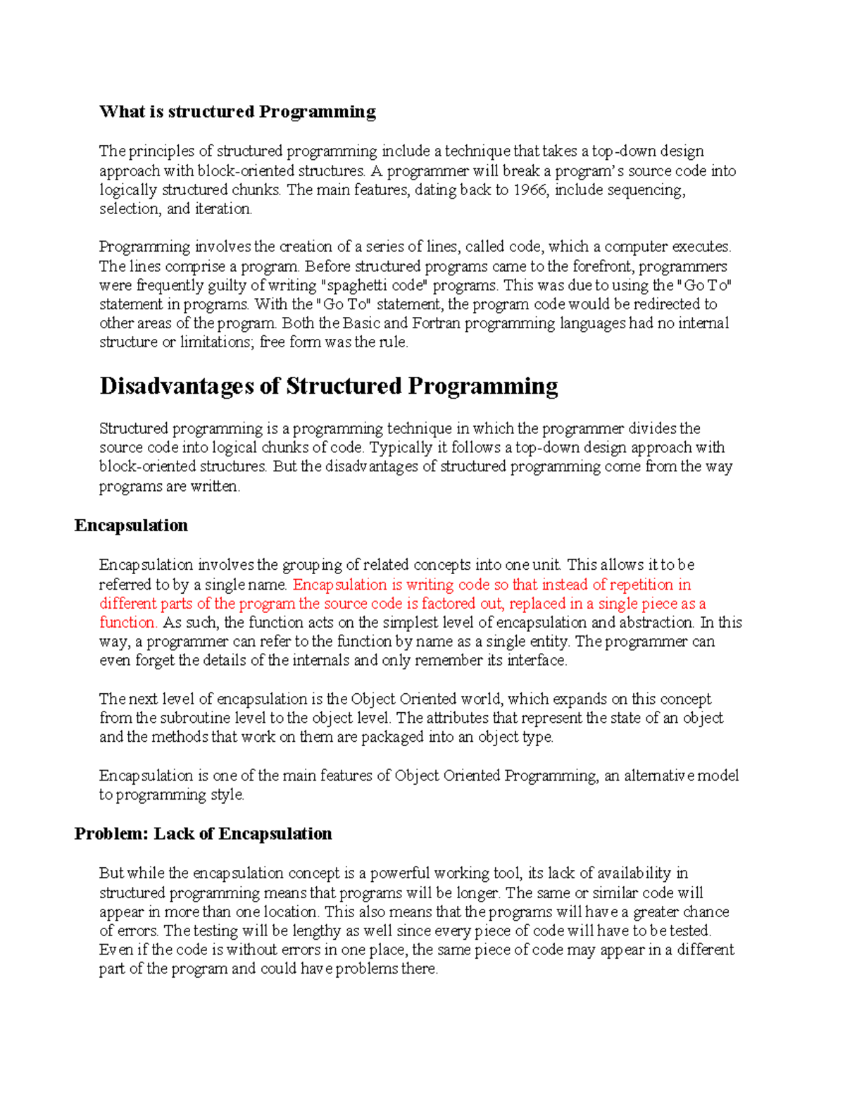 What is structured Programming and its limitations - What is structured ...