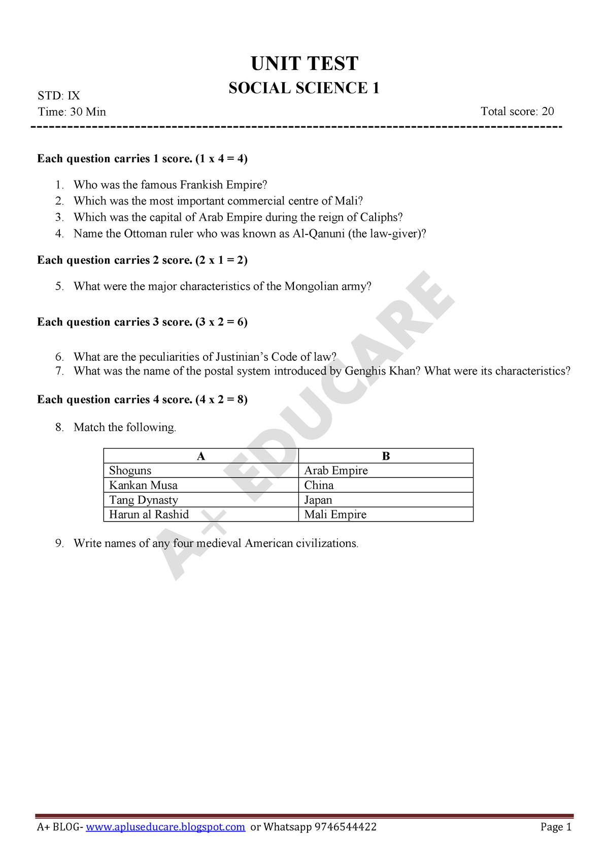 a-blog-std-9-social-science-i-chapter-1-unit-test-em-a-blog