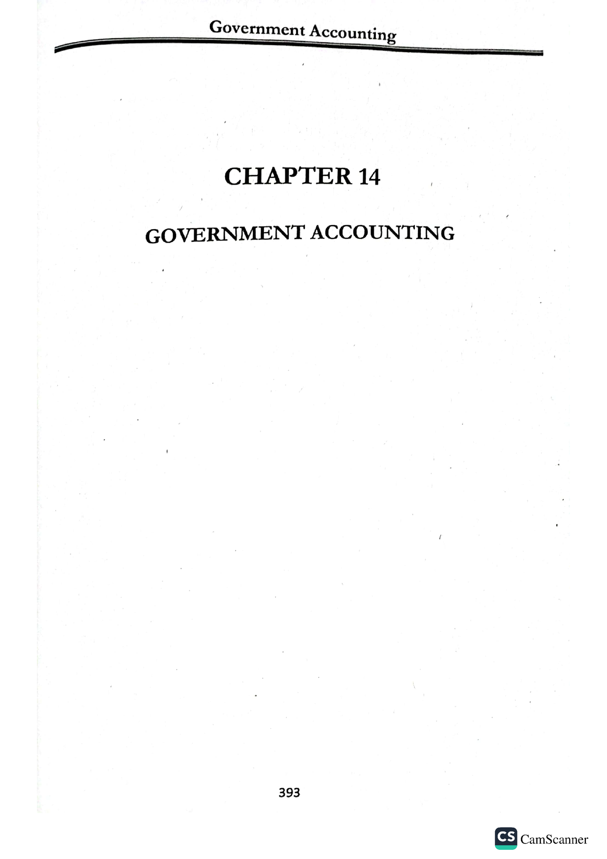 Chapter 14 - Government Accounting - Accountancy - Studocu