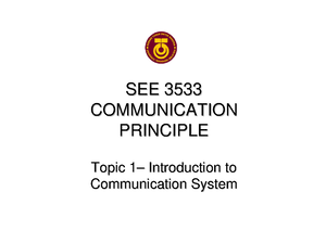 Test III Semester I Session 0910_Communication Principles - FACULTY OF ...