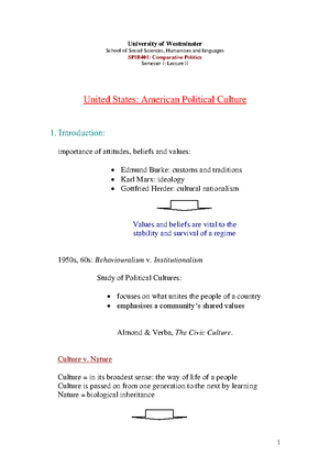 Lecture 1 - The Comparative Method - Comparative Politics (SPIR401 ...
