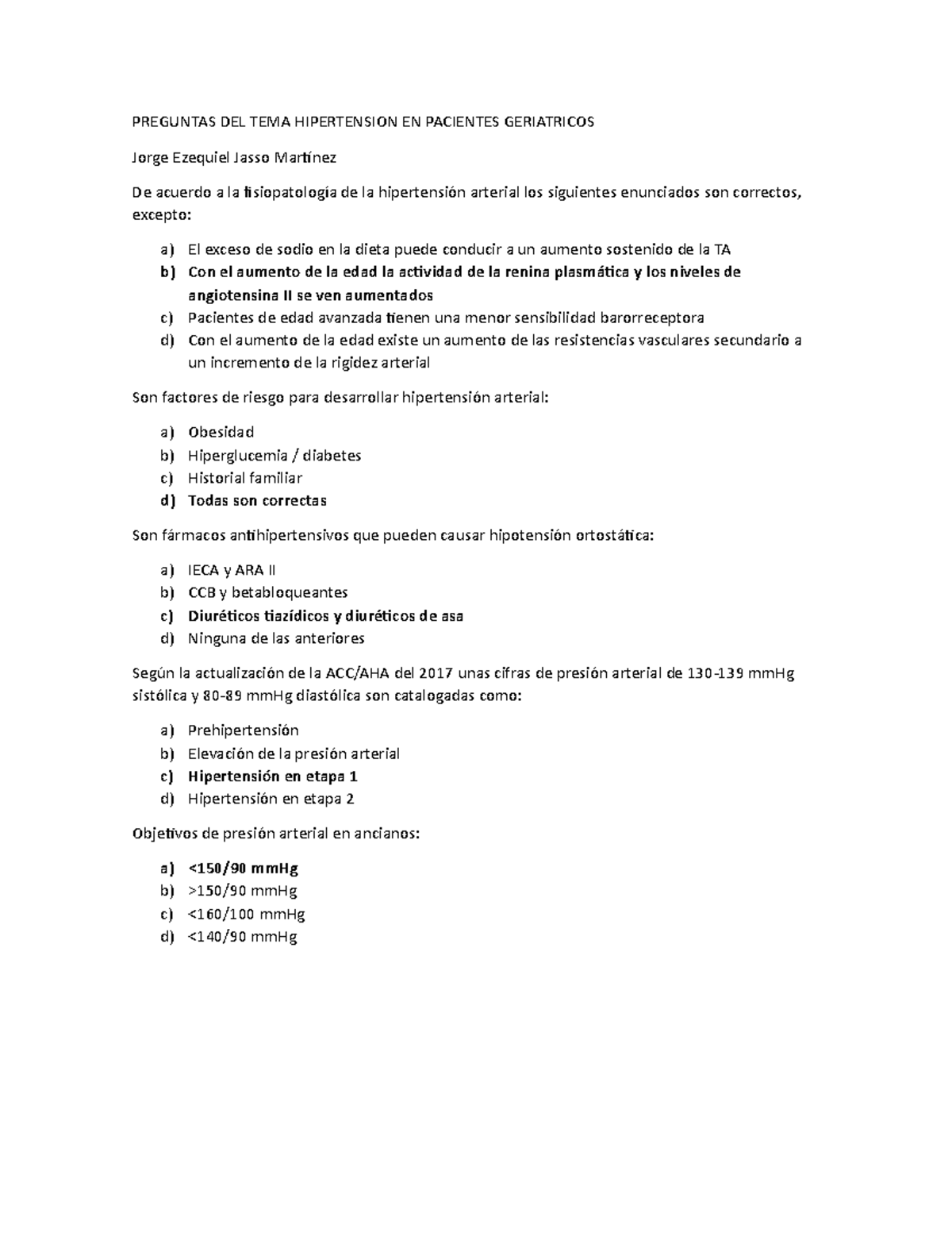 Pautas para el manejo de la hipertensión en etapa 2
