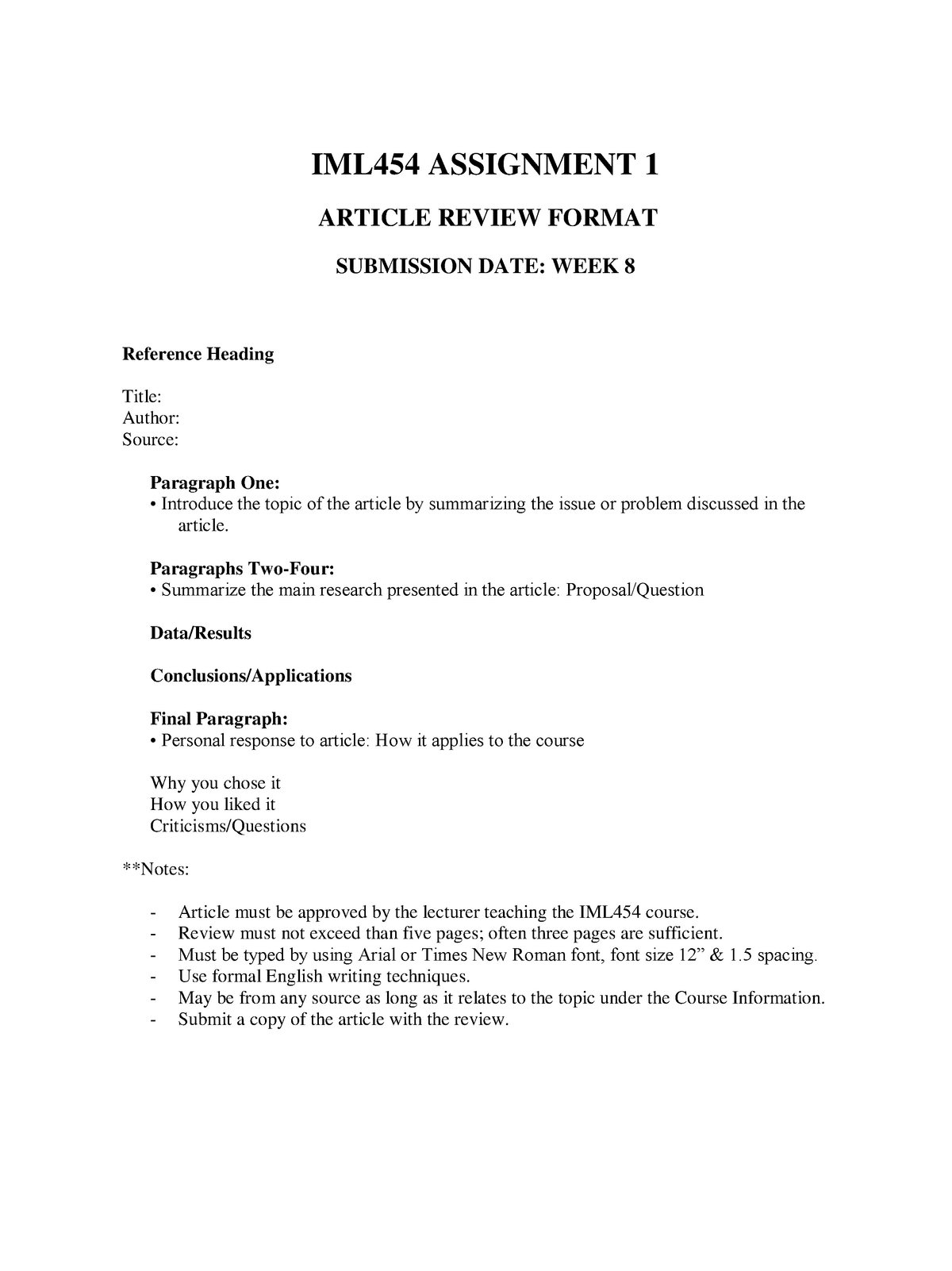 article review format doc