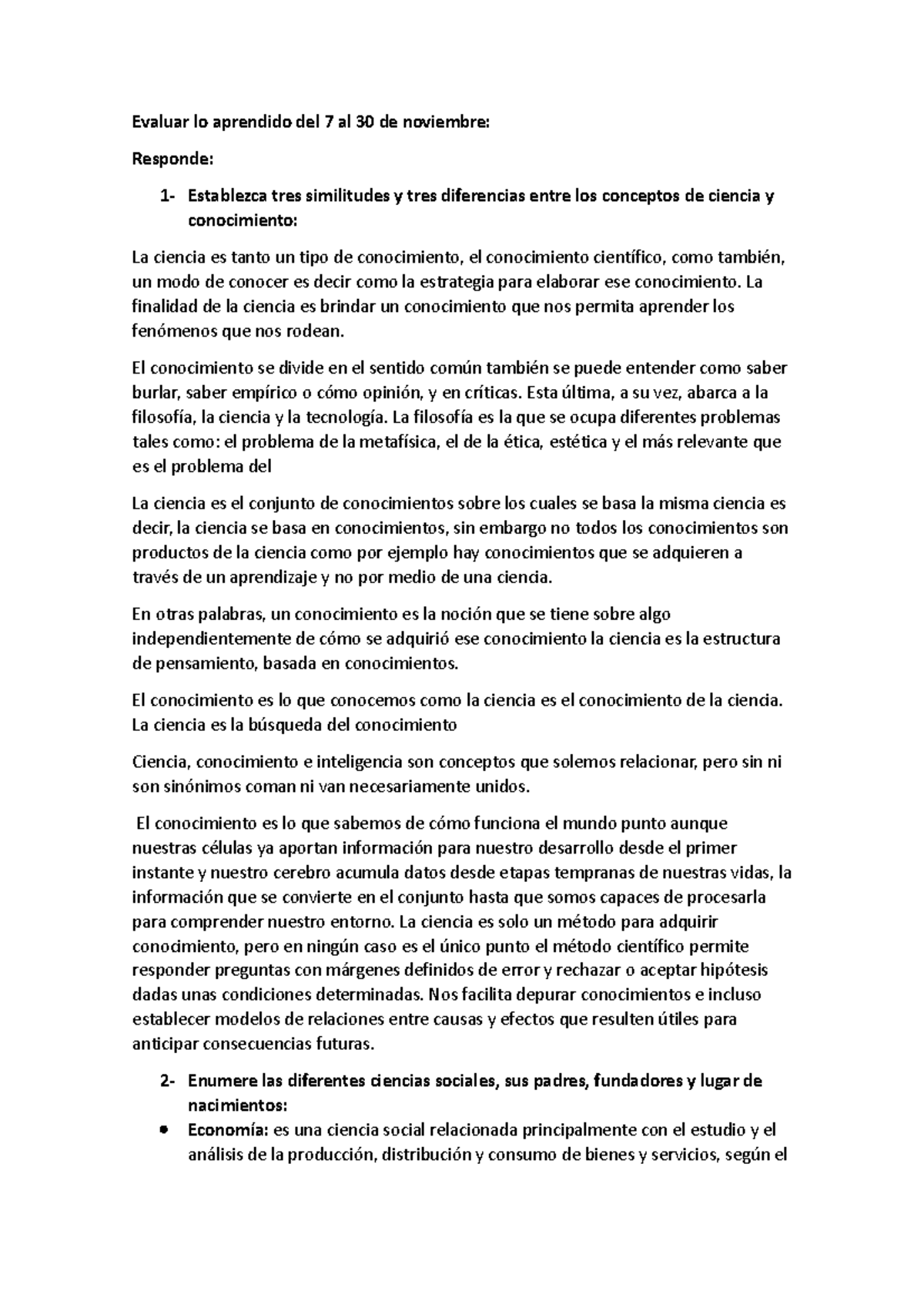 Evaluación Final Ros Sociales - Evaluar Lo Aprendido Del 7 Al 30 De ...