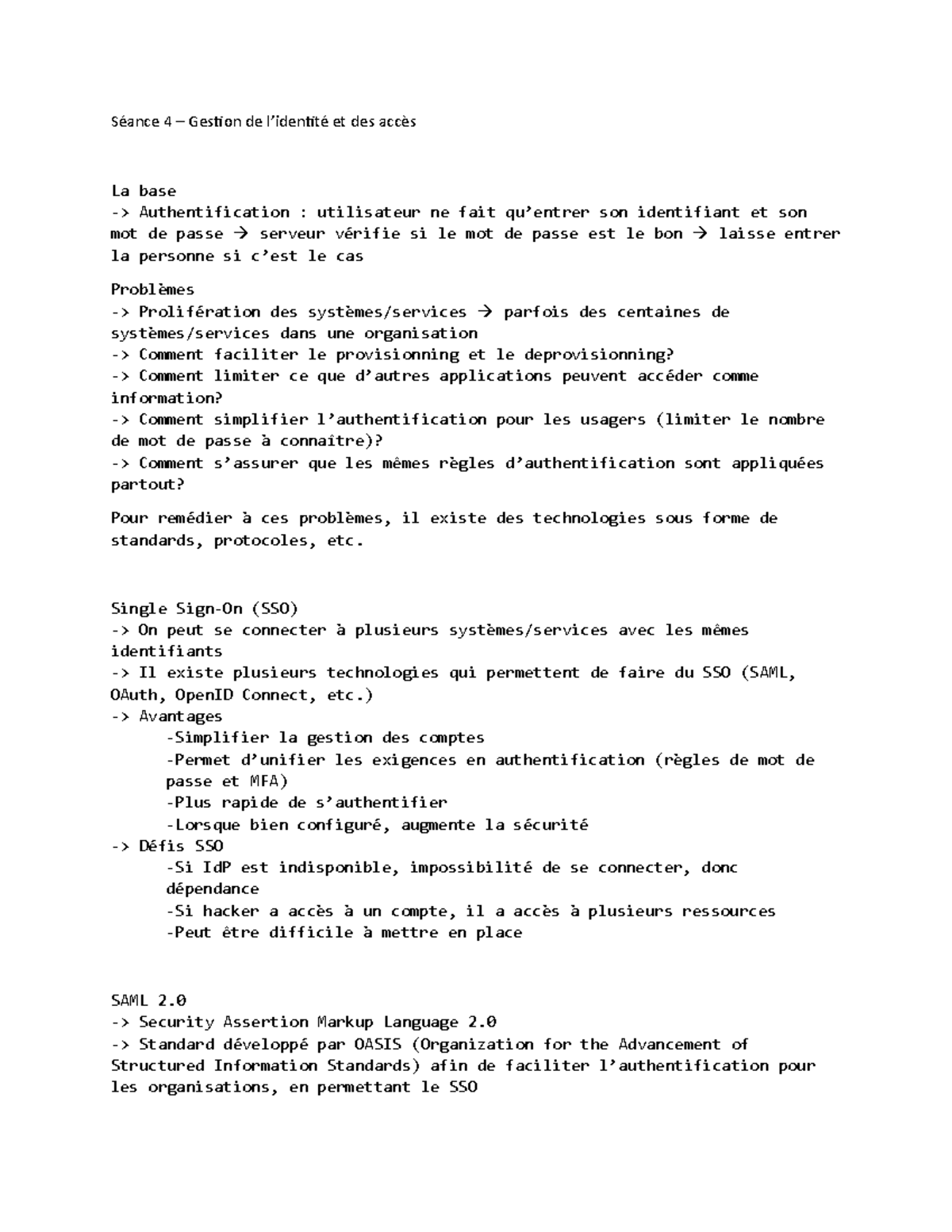 Séance 4 - Gestion de l'identité et des accès - Séance 4 – Gestion de l ...