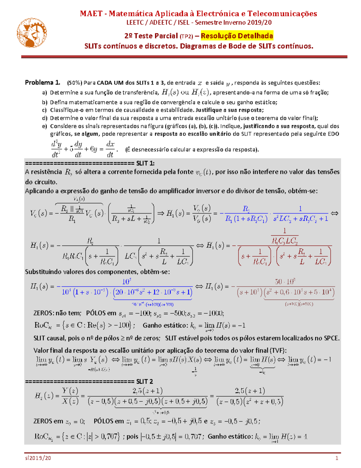 Maet Si Tp Sol V Maet Matemtica Aplicada Electr Nica E Telecomunica Es Leetc