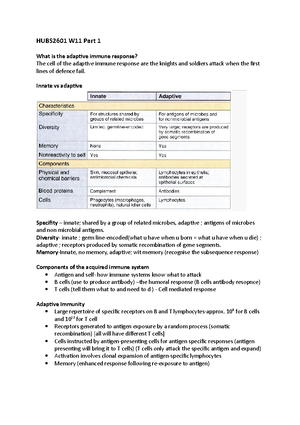 Notesss - Human Infection and Immunity 1 - What are the 3 phases of ...