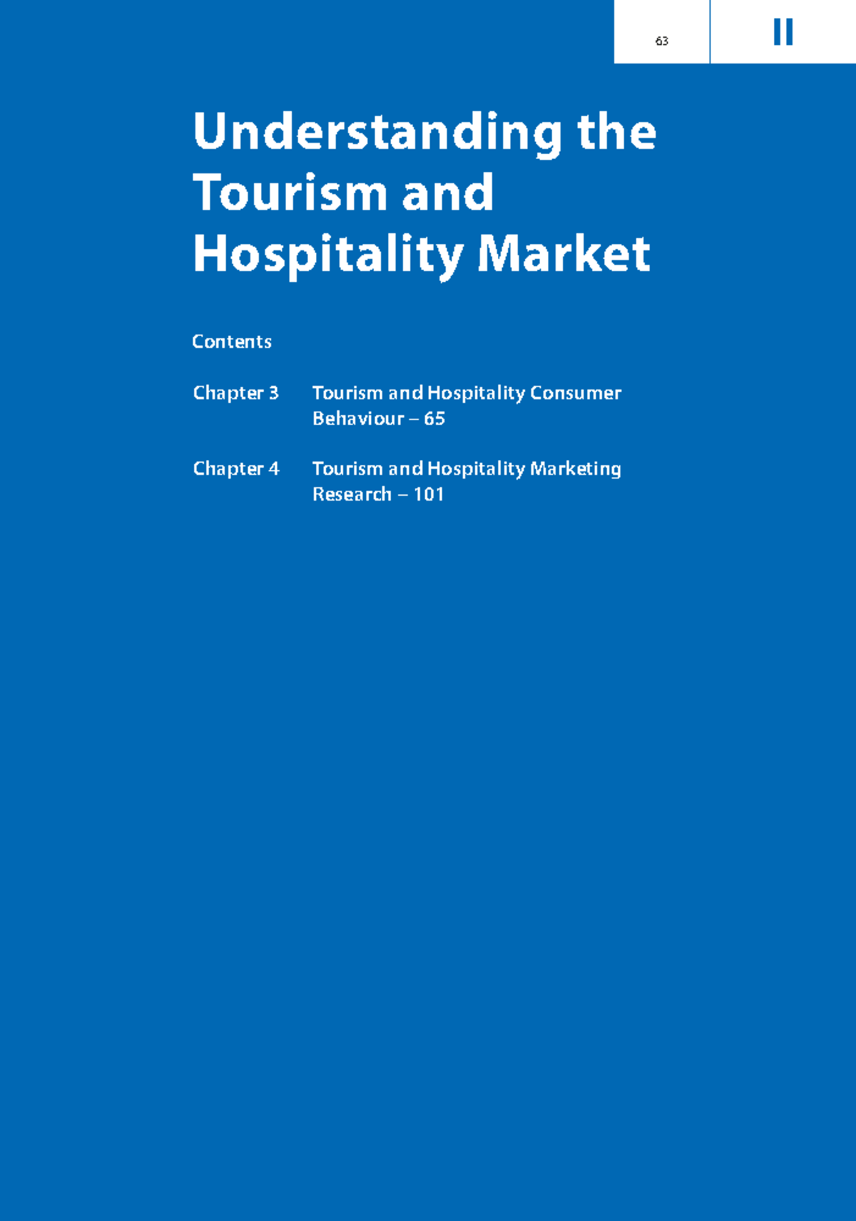 Marketing Tourism And Hospitality Concepts And Cases 28 63 Ii Marketing Tourism And Hospitality Concepts And Cases 28 63 Ii