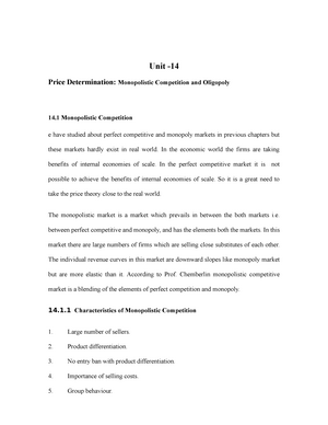 price determination under monopolistic competition pdf