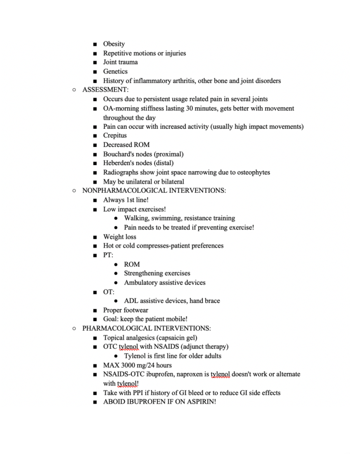 Musculoskeletal notes page 6 - NURS 421 - Studocu