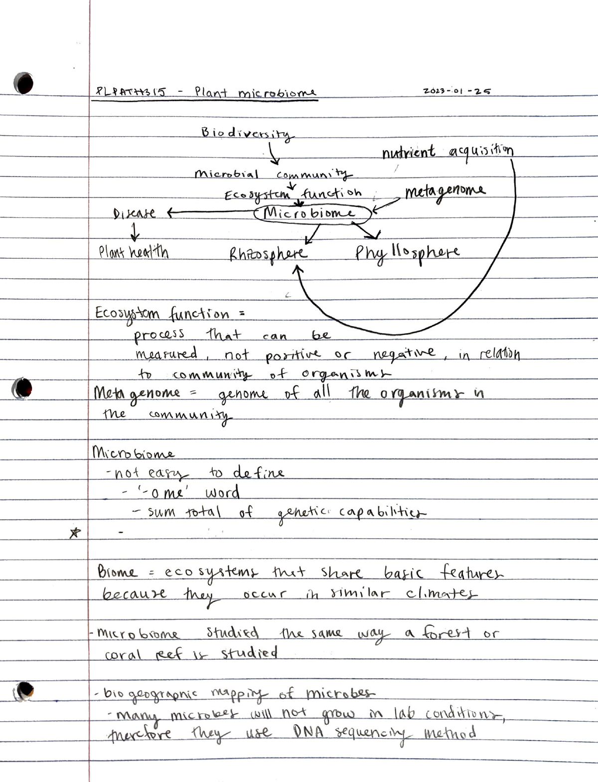 PL PATH 315 - Plant Microbiomes - PL PATH 315 - Studocu