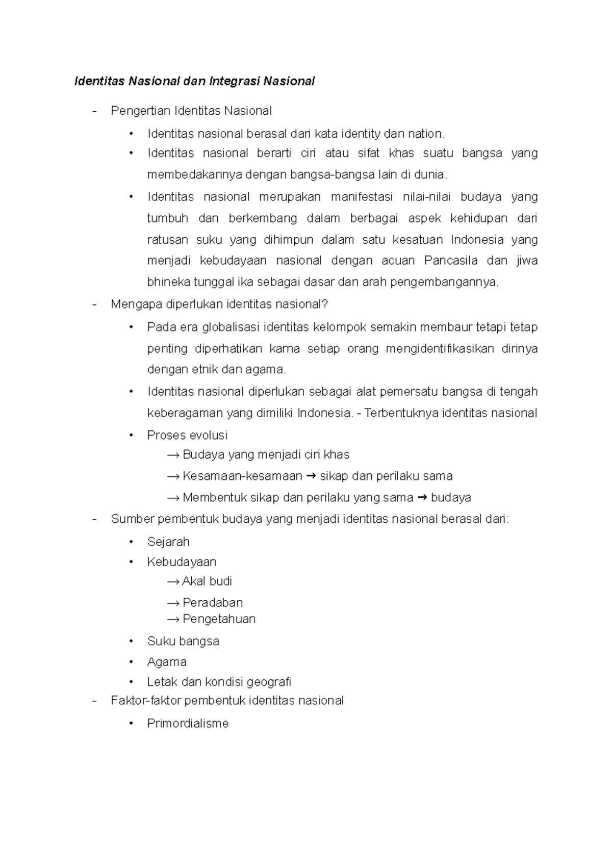 Identitas Nasional DAN Integrasi Nasional - Identitas Nasional Dan ...