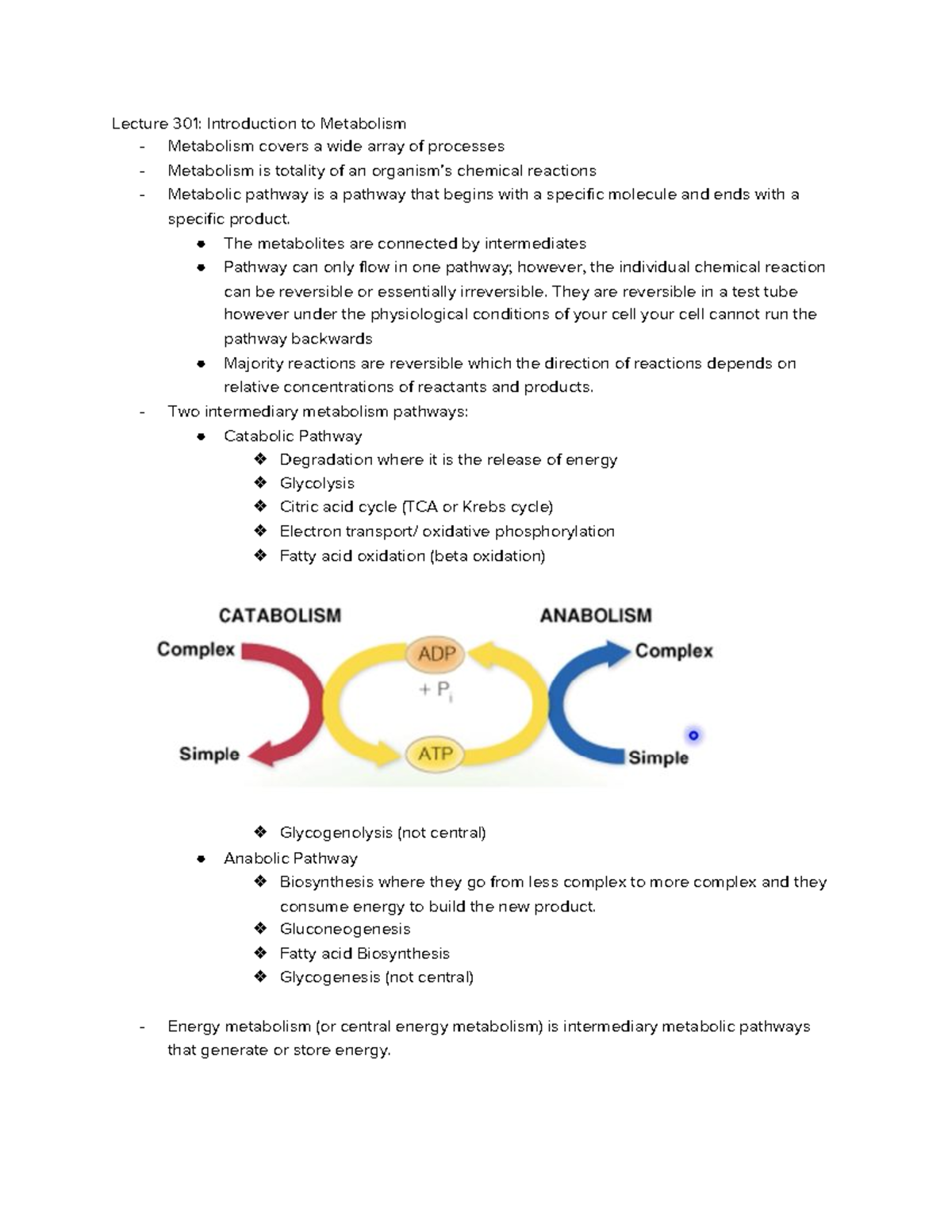 BCH 403 Exam 3 - Lecture Notes 2, - Lecture 301: Introduction To ...