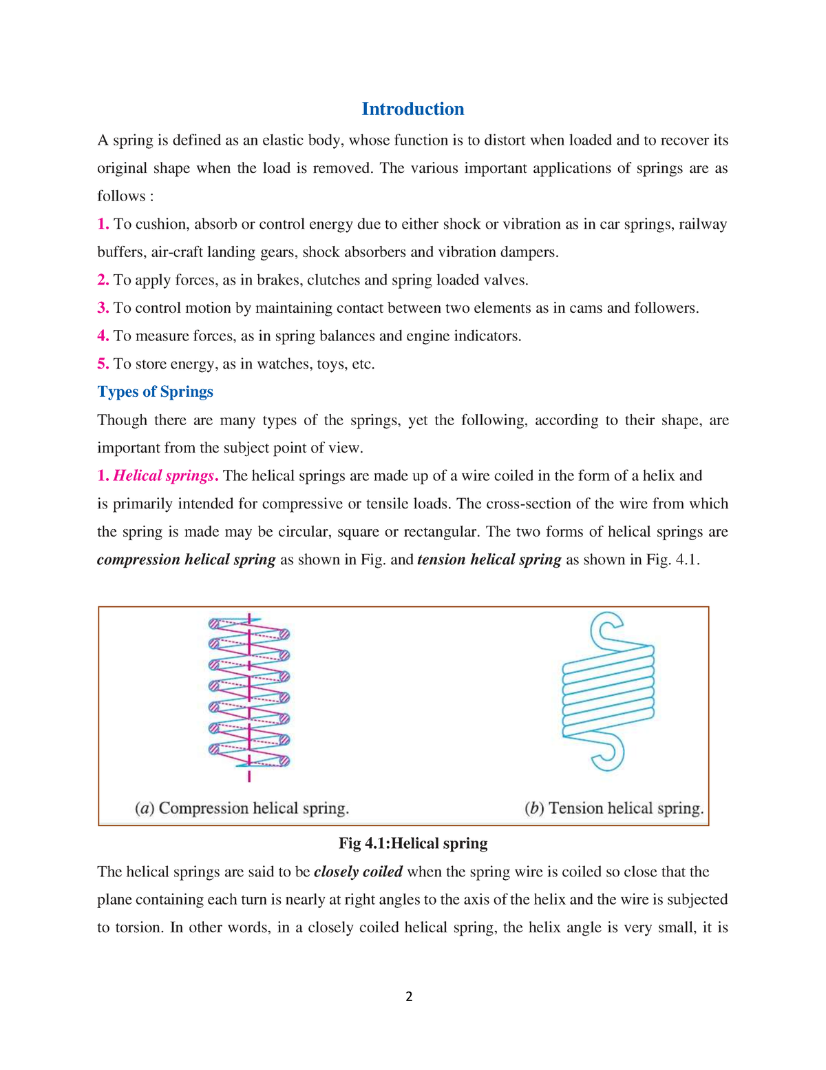 research paper on design of springs