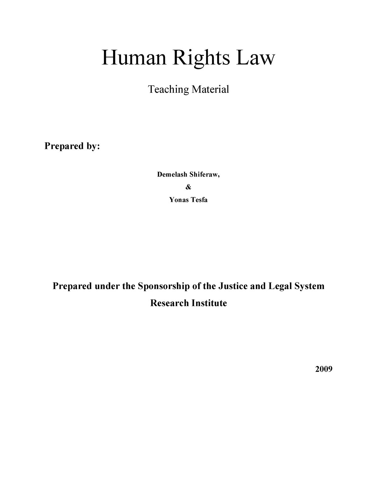 essay about international human rights law