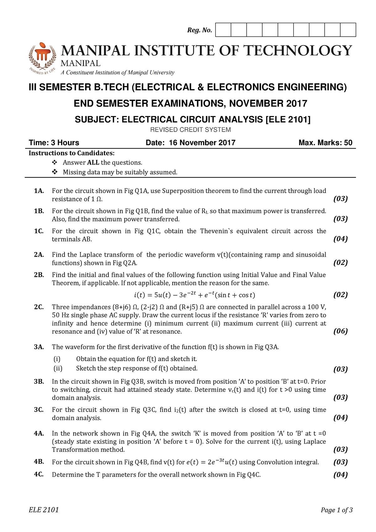 electrical-circuit-analysis-ele-2101-rcs-ele-2101-page-1-of-3-reg