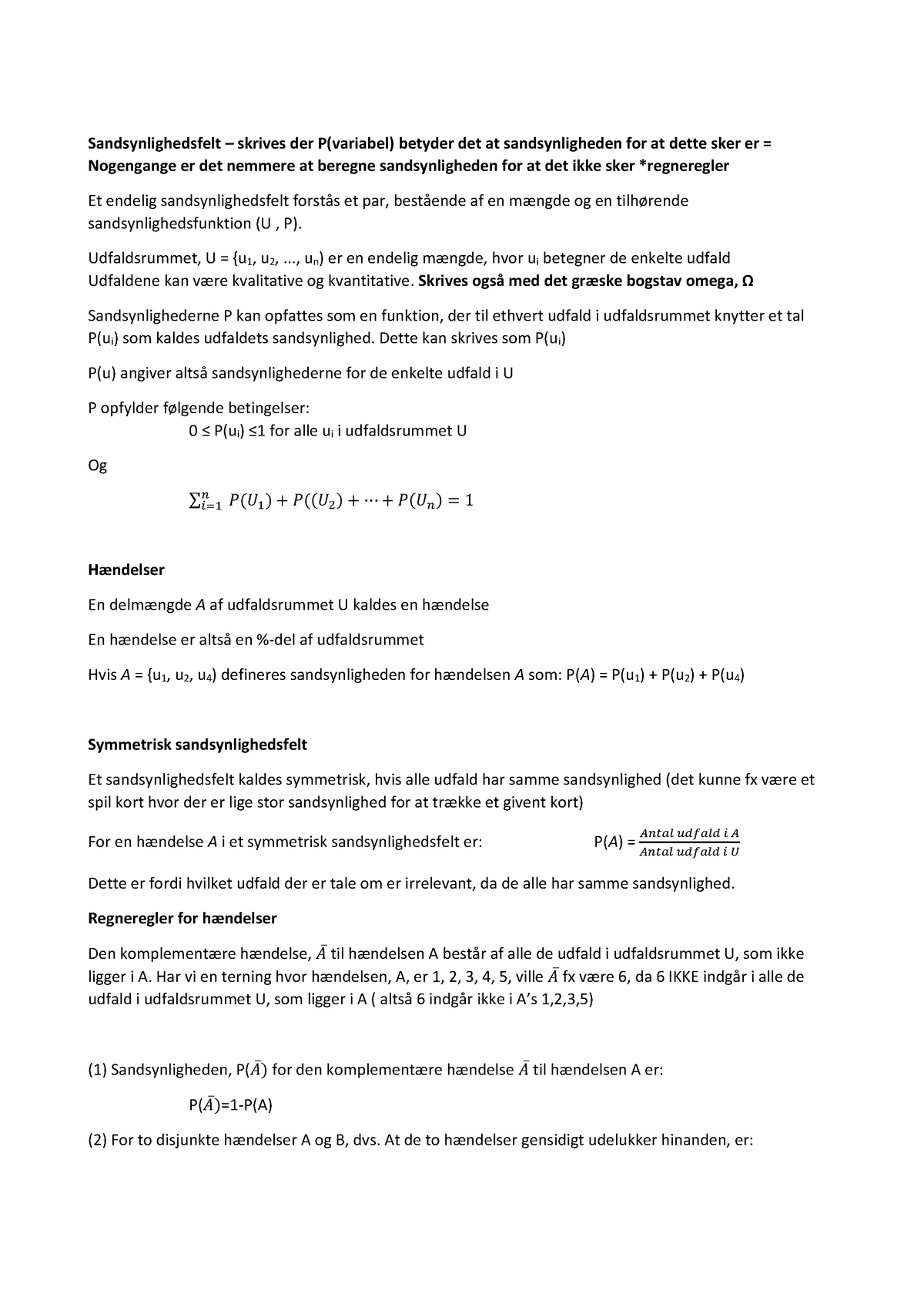 Sandsynlighedsregning - Statistik - Warning: TT: Undefined Function: 32 ...