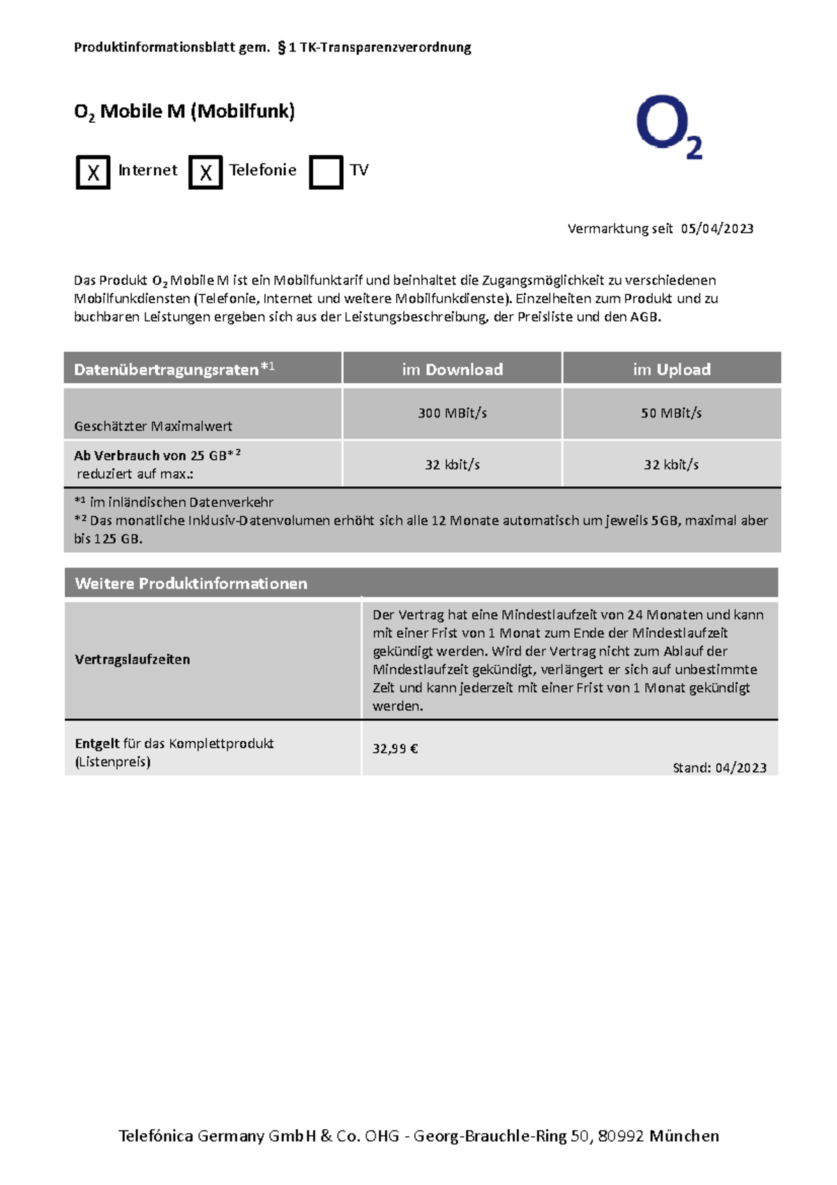 1 po o2-mobile-m 2023 1 - Kräfte - O 2 Mobile M (Mobilfunk) Das Produkt ...
