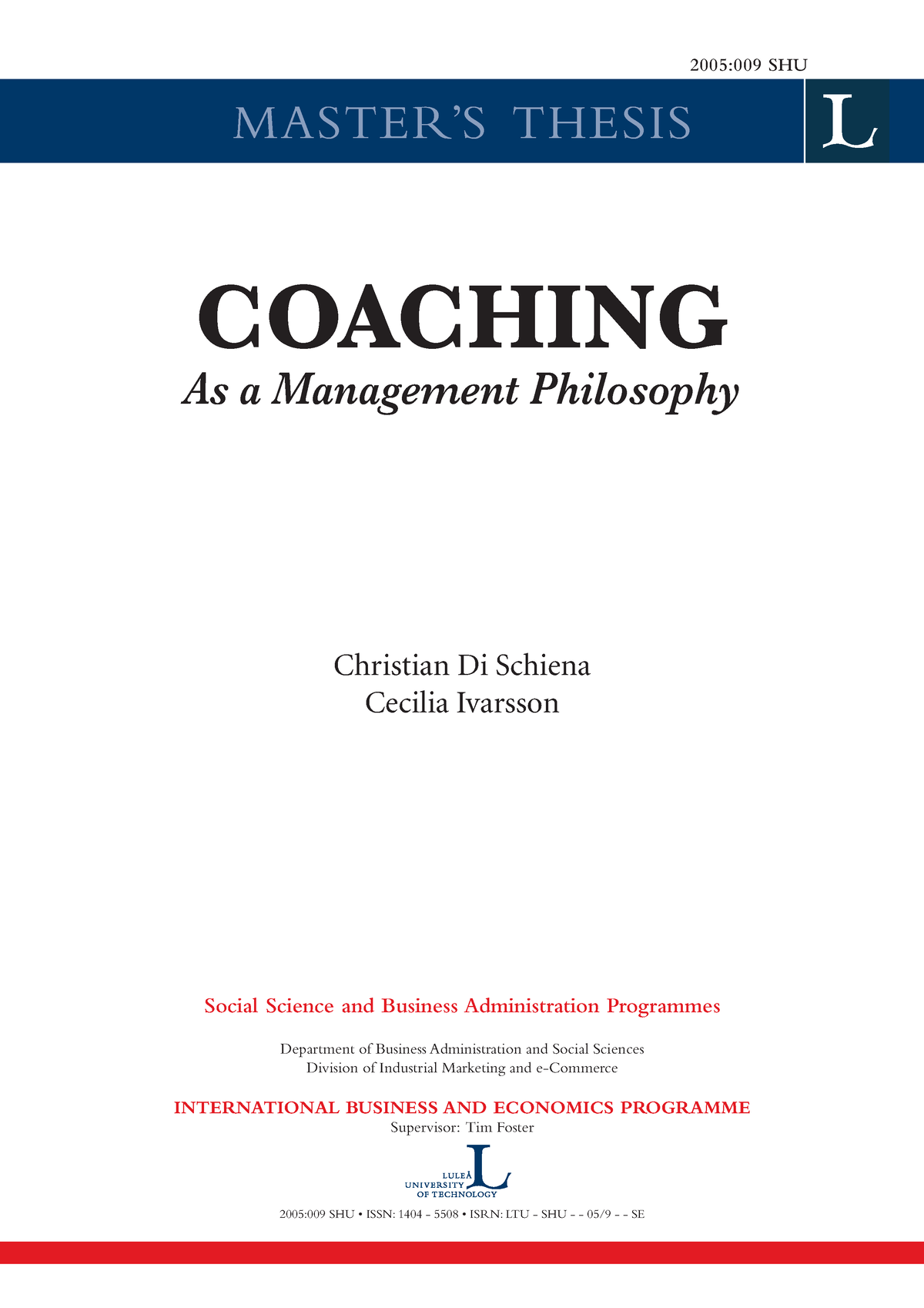 online coaching thesis