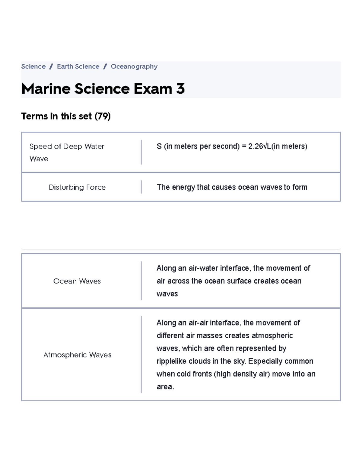 Marine Science Exam 3 Flashcards Quizlet - Marine Science Exam 3 ...