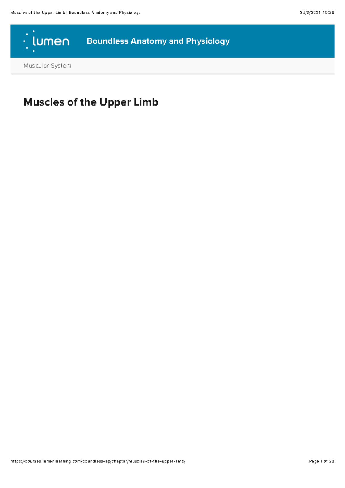 Muscles of the Upper Limb Boundless Anatomy and Physiology - Muscular ...